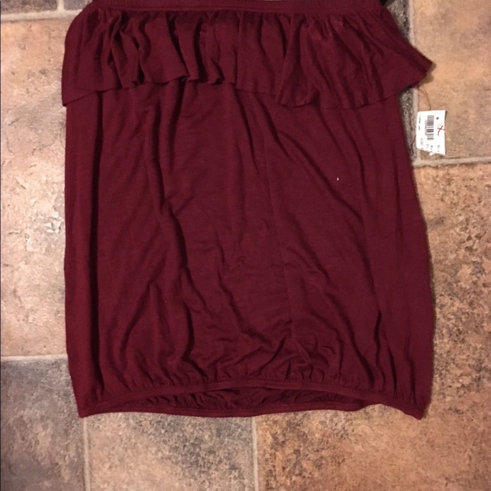 Burgundy halter top brand new